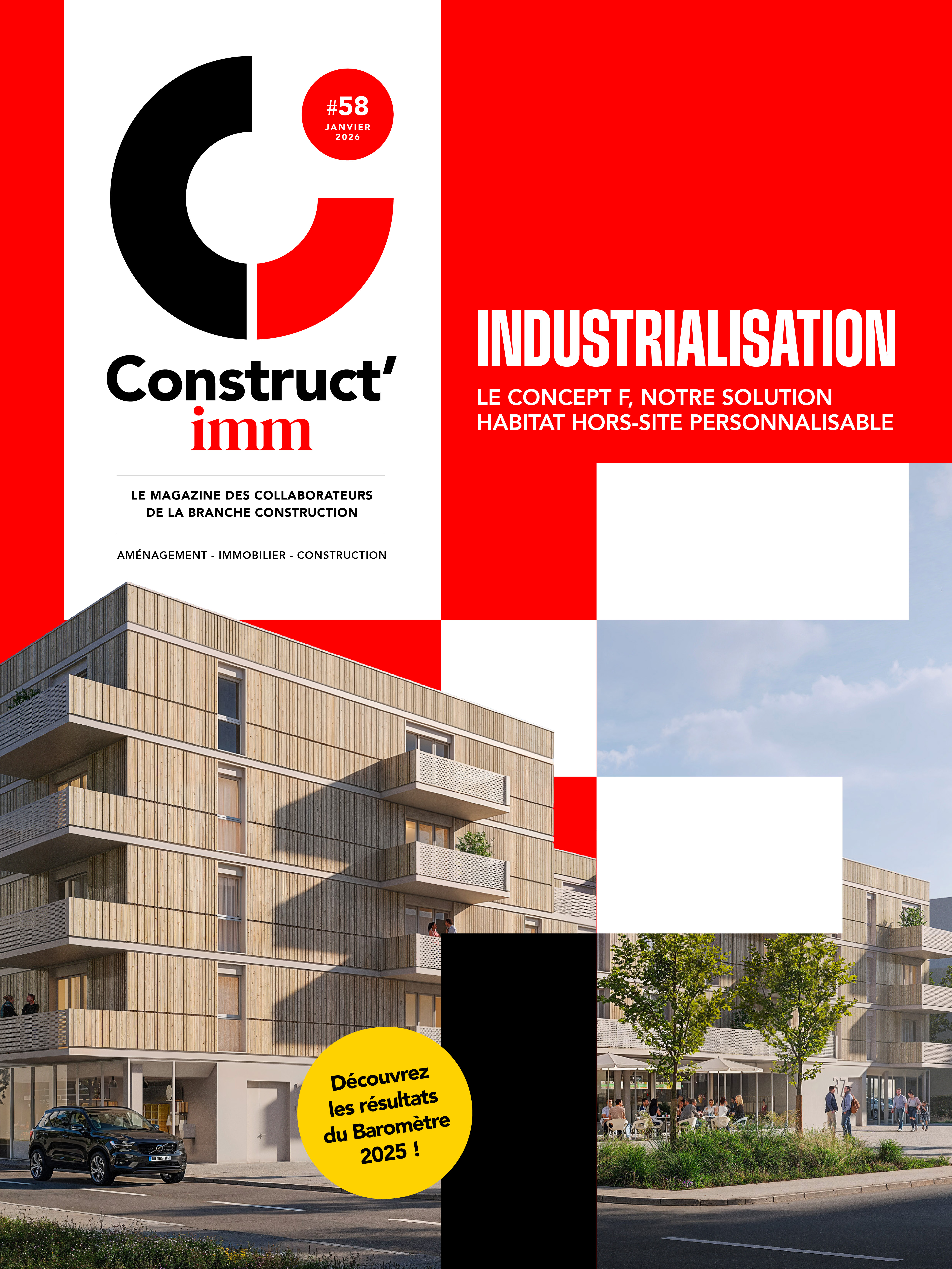 Couverture du nouveau magazine Construct'imm