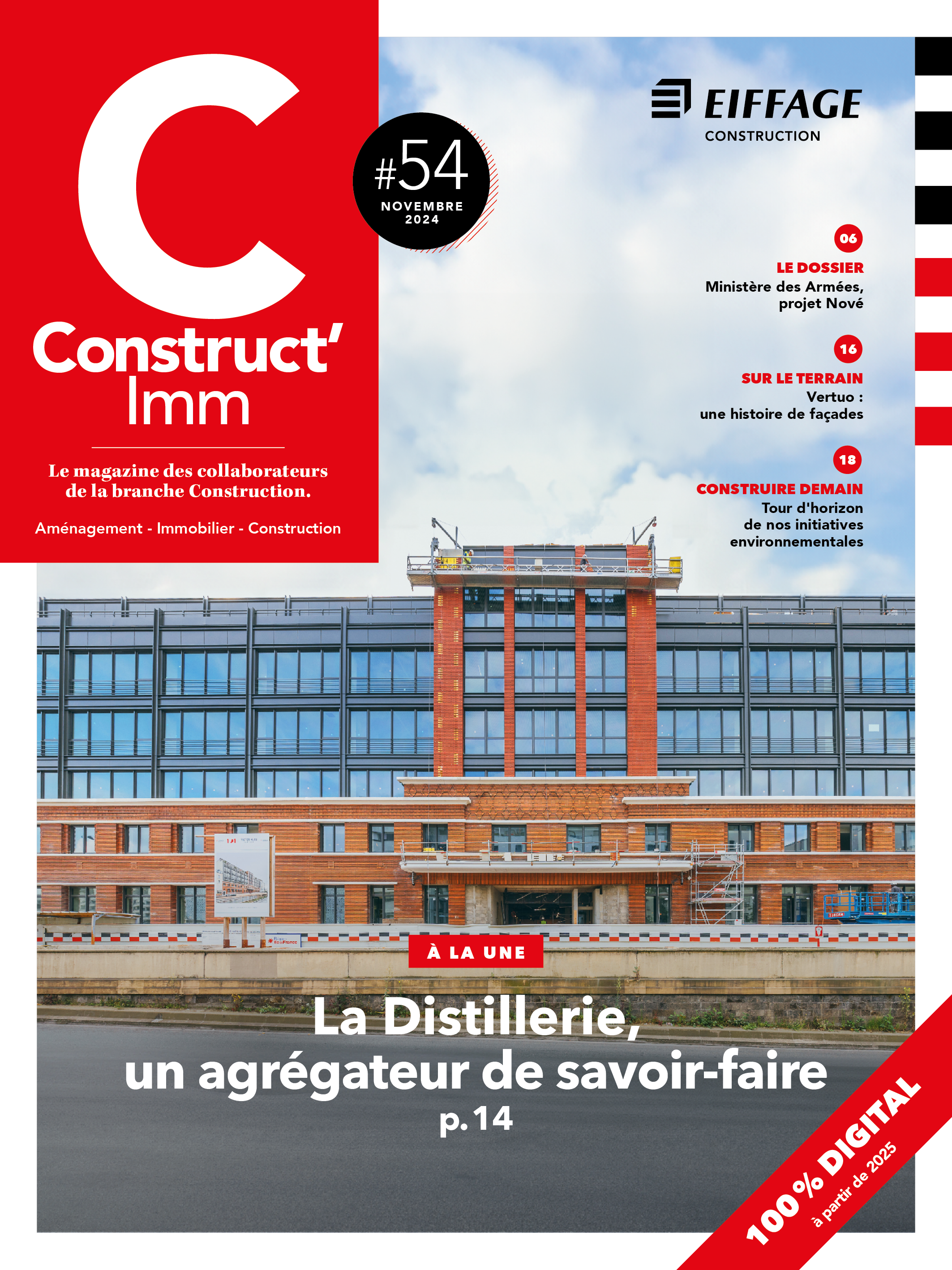 Couverture du nouveau magazine Construct'Imm